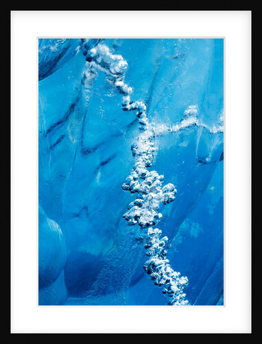 Air bubbles in melting iceberg by Anonymous