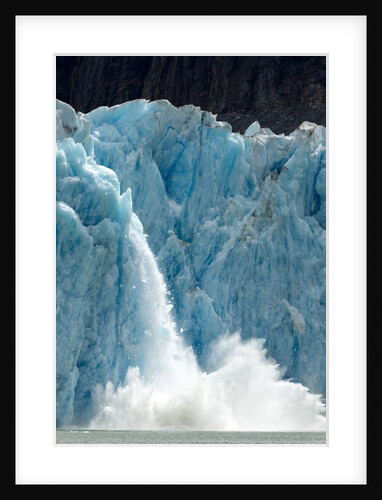 Icebergs Calving from Glacier, Alaska by Anonymous