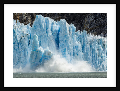 Calving Icebergs from Dawes Glacier, Alaska by Anonymous