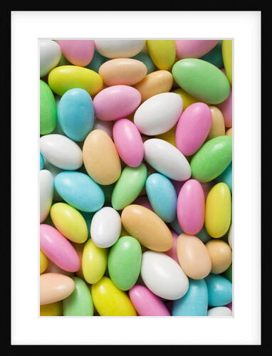 Sugared almonds (full-frame) by Anonymous