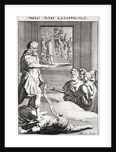 Kings Agis and Cleomenes of Sparta. Engraving by M Burg