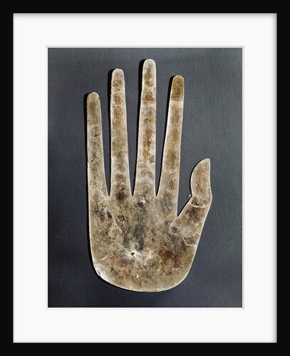 Hopewell Culture mica hand by Anonymous