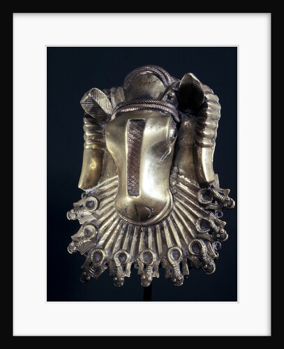 Benin brass hip mask worn by Benin chiefs by Anonymous