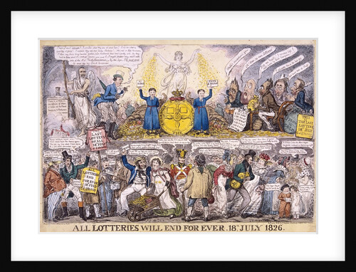 All Lotteries Will End For Ever by Isaac Robert Cruikshank