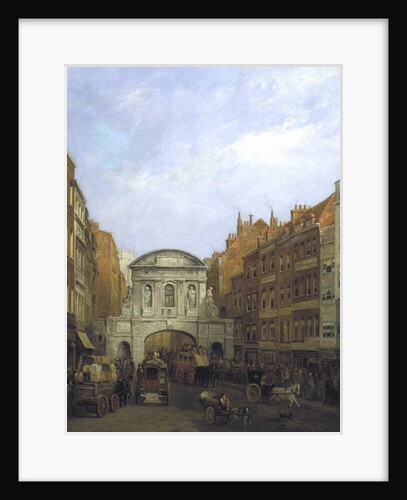 Temple Bar from the Strand by William Henry