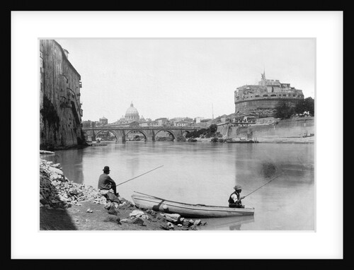 View of Rome and the Tiber (1900) by Anonymous