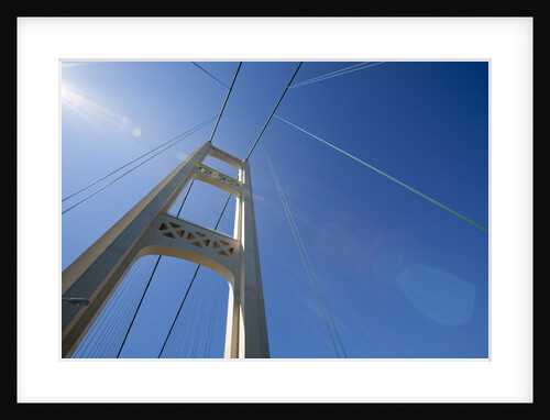 View of tower on Mackinac Bridge by Anonymous