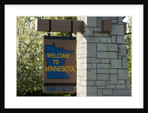Welcome to Minnesota sign by Anonymous