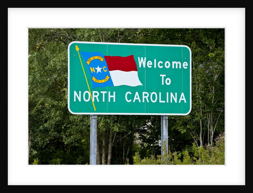 Welcome to North Carolina Sign by Anonymous