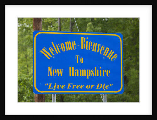 Welcome to New Hampshire Sign by Anonymous