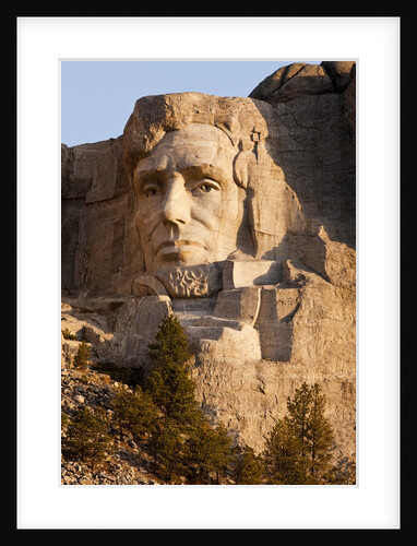 Abraham Lincoln on Mount Rushmore Memorial by Gutzon Borglum