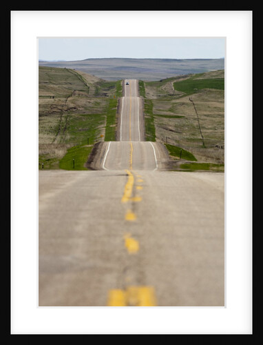 U.S. Highway 85 through rolling prairie in South Dakota by Anonymous