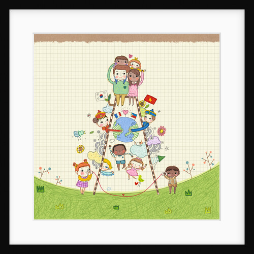 Happy multicultural society by Anonymous