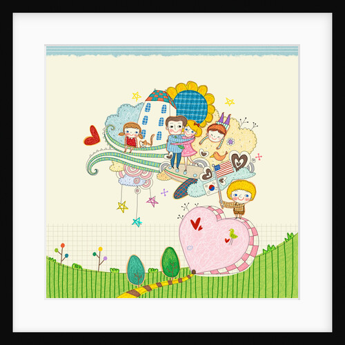 Happy multicultural society by Anonymous