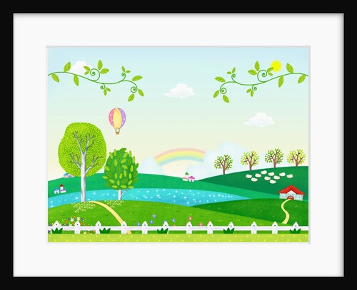 Sunny spring scenery by Anonymous