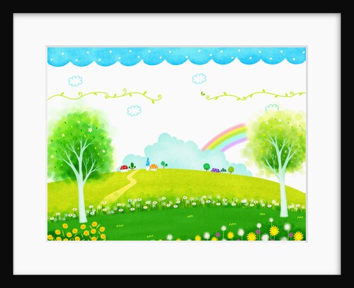 Sunny spring scenery by Anonymous