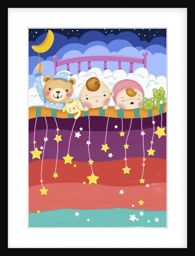 Babies sleeping deeply by Anonymous