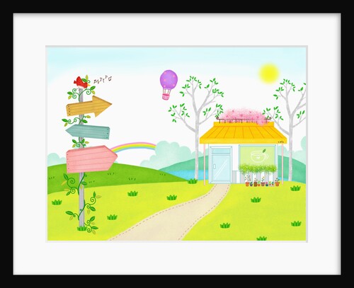 Sunny spring scenery by Anonymous