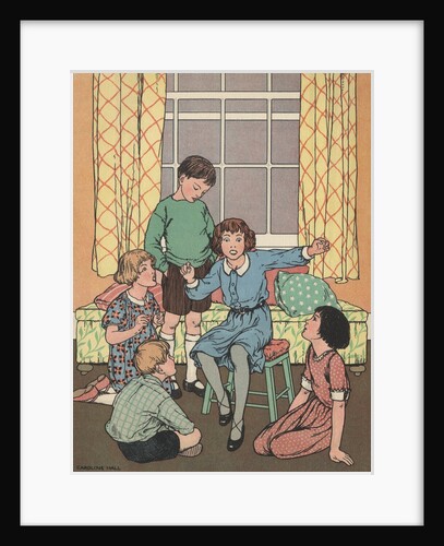 Children telling stories by Anonymous