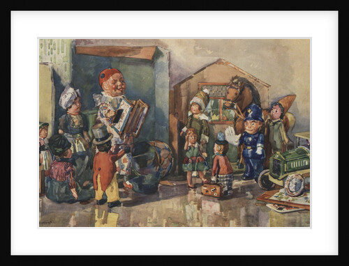 Assortment of dolls and other toys by Anonymous