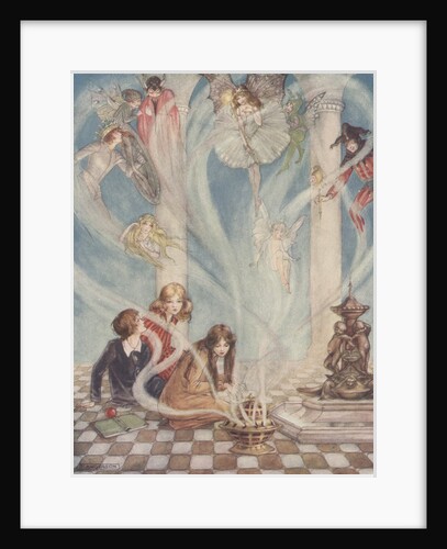 Children releasing fairies by Anonymous