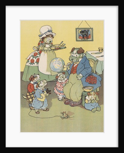 Dog family blowing bubbles by Anonymous