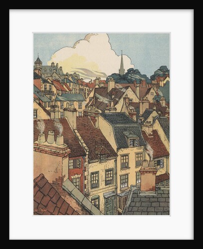 Rooftops of houses by Anonymous