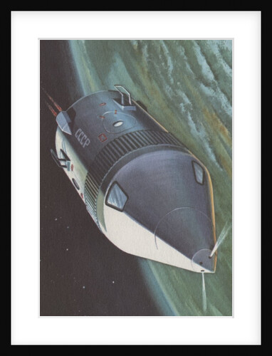 Soviet satellite orbiting Earth by Anonymous