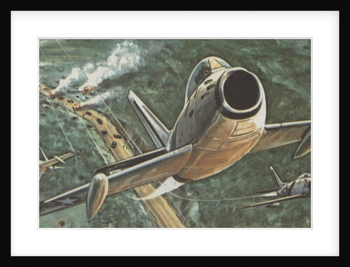 American combat aircraft during Korean War by Anonymous