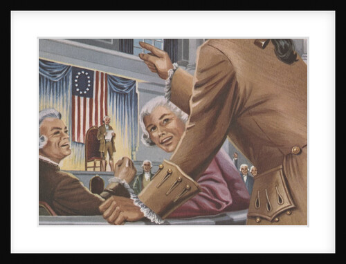 George Washington at colonial meeting by Anonymous