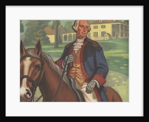 George Washington on horseback by Anonymous