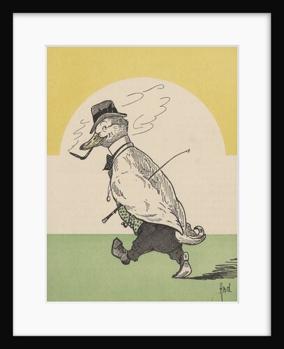 Dressed duck going for a walk by Anonymous