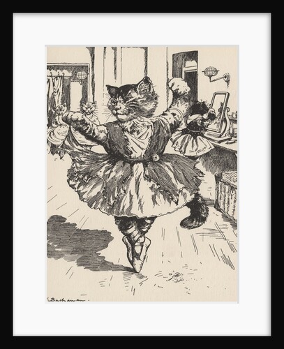 Feline ballerina by Anonymous