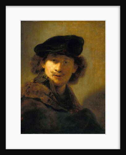 Self-Portrait with Velvet Beret by Rembrandt Harmensz van Rijn