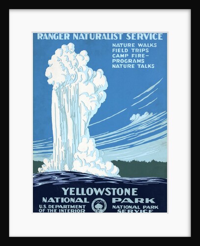 Yellowstone National Park poster by Anonymous