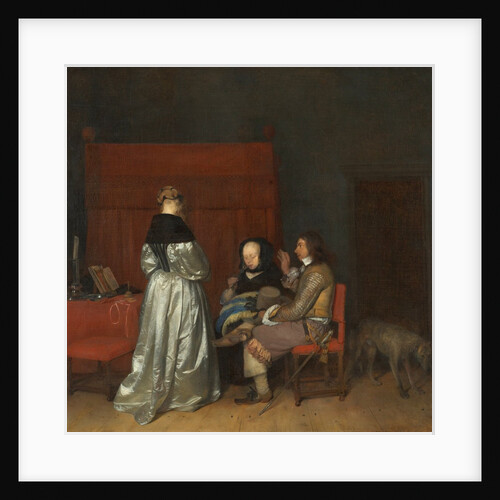 Three Figures Conversing in an Interior, known as 'The Paternal Admonition,' by Gerard ter Borch