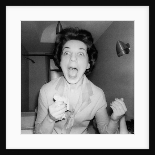 Woman screaming, ca. 1956 by Anonymous