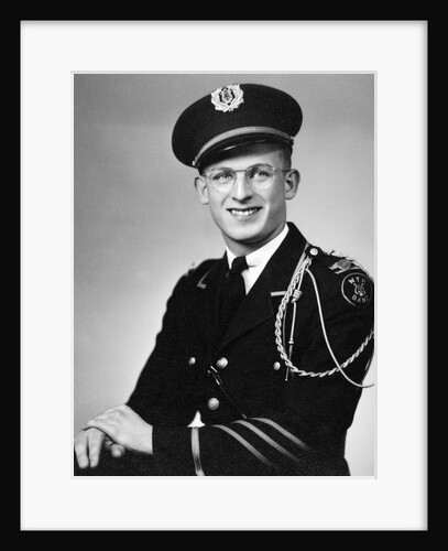 Young man in his high school band uniform, ca. 1945 by Anonymous