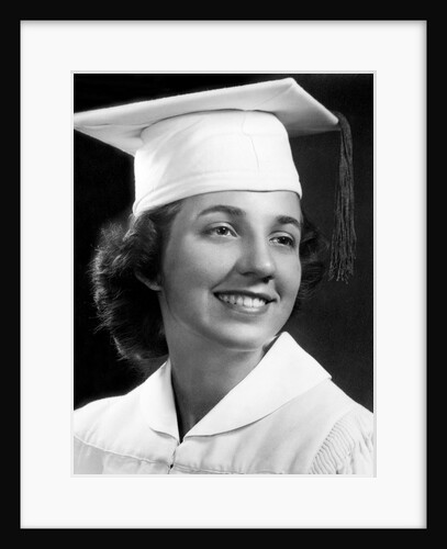 High school graduation portrait, ca. 1946 by Anonymous