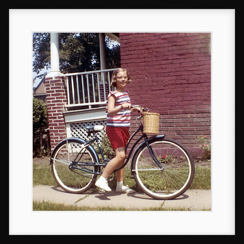Young girl on her new bike, ca. 1965 by Anonymous
