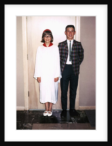 Grade school graduate with her brother, ca. 1966 by Anonymous