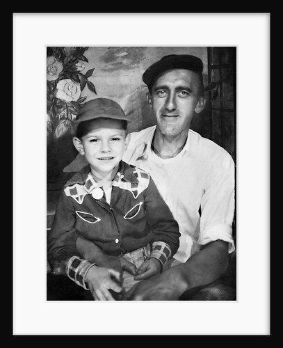 Father with his young son, ca. 1949 by Anonymous