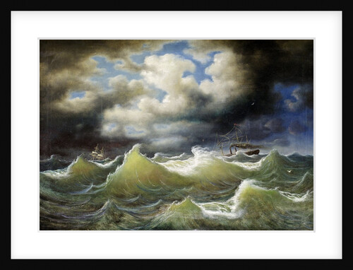 Steamboat on Stormy Water by Johan Knutson