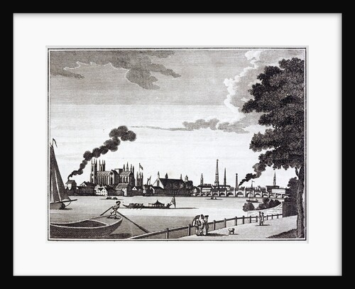 City of Westminster from the Surrey bank of the Thames by Anonymous