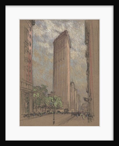 The Flatiron Building from Fifth Avenue and Twenty-Seventh Street, New York City by Joseph Pennell