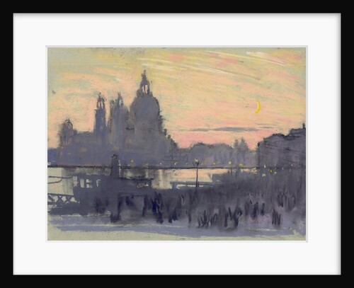 The Gold Moon (Venice: View of Santa Maria delle Salute from Il Redentore) by Joseph Pennell