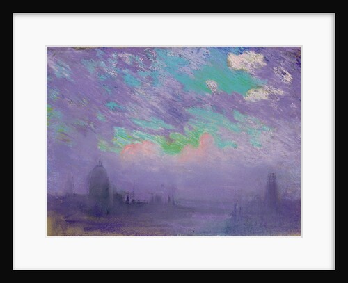 Green, Blue and Purple (View of London) by Joseph Pennell