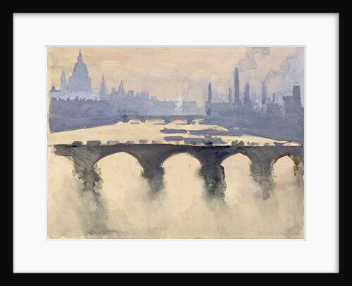 Out of My London Window: Dome and Spires and Chimneys, Mist and Smoke by Joseph Pennell