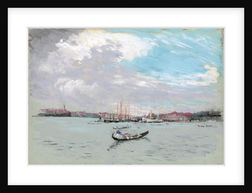 Outside Venice (Lagoon and Gondola) by Joseph Pennell
