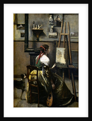 The Artist's Studio by Jean-Baptiste-Camille Corot
